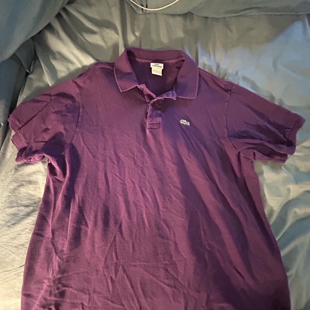 Lacoste Men's Deep Purple Polo Shirt